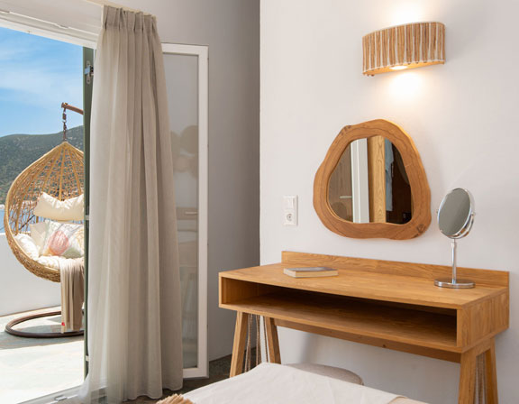 La chambre principale de l'appartement