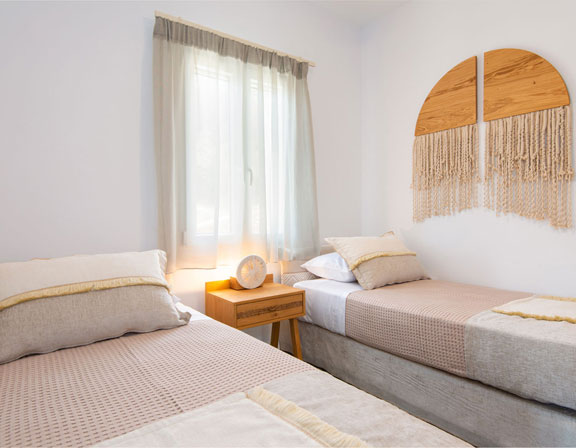 Chambre avec lits simples