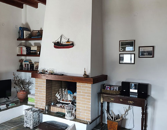 Salon avec cheminée