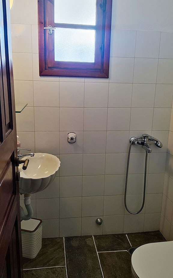 Salle de bain à la Villa Vathi