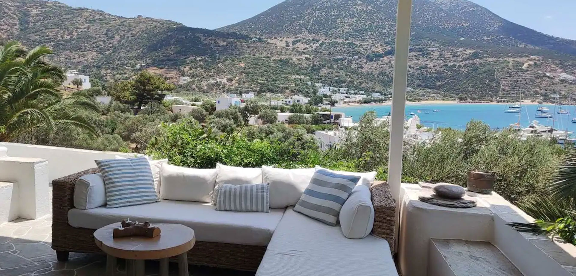 Véranda avec vue sur la mer